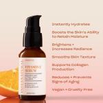 InstaNatural Vitamin C Face Serum, Brightens, Hydrates and Reduces Signs of Aging, with Vitamin C, Hyaluronic and Ferulic Acid, 1 FL Oz