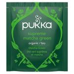 Pukka Supreme Matcha Green Organic Herbal Tea, Energizing Infusion With Matcha Powder, Ideal For Daily Vitality, Caffeine Free, 80 Total Tea Bags (20ct - Pack of 4)