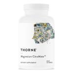 THORNE - Magnesium CitraMate - Magnesium Supplement with Citrate-Malate - Support Heart, Skeletal Muscles, Cardiac, Lung Function, and Bone Density* - Gluten-Free, Dairy-Free, Soy-Free - 90 Capsules