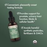 Dr. Mercola Saw Palmetto Liquid Drops, 2 Fl. Oz. (60 mL), 30 Servings, Dietary Supplement, Supports Normal Detoxification Processes, Non-GMO, Certified USDA Organic