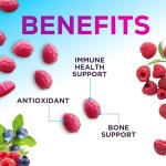 Zinc Gummies 50mg - Bone Skin & Immune Support Health Gummy & Premium Antioxidant Chewable for Adults - High Absorption Vegan, Gluten Free Zinc Supplements Vitamin - Tasty Berry Flavor - 60 Gummies