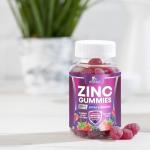 Zinc Gummies 50mg - Bone Skin & Immune Support Health Gummy & Premium Antioxidant Chewable for Adults - High Absorption Vegan, Gluten Free Zinc Supplements Vitamin - Tasty Berry Flavor - 60 Gummies