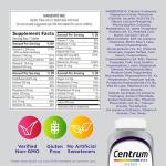 Centrum Silver Women's Multivitamin for Women 50 Plus, Multivitamin/Multimineral Supplement with Vitamin D3, B Vitamins, Non-GMO Ingredients, Supports memory and cognition in older adults - 65 Ct