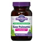 Oregon's Wild Harvest Saw Palmetto Organic Capsules, 90 Count Vegetarian Capsules, 1170mg