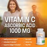 Bronson Vitamin C 1000mg Premium Non-GMO Ascorbic Acid Tablets, 100 Count
