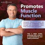 GeriCare Vitamin D 1,250mcg (50,000 IU) High Potency, Supports Bone Density, Muscle Health, Immune Function, and Calcium Absorption, Once-A-Week Dietary Supplement, 12 Count (Pack of 1)