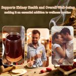 Turmeric Kidney Tea Formula Ginseng Eight Treasure, Ginseng Wolfberry Mulberry Red Dates Yam Herbal Tea for Men & Women, 200g(10g*20PCS) (1)