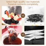 Turmeric Kidney Tea Formula Ginseng Eight Treasure, Ginseng Wolfberry Mulberry Red Dates Yam Herbal Tea for Men & Women, 200g(10g*20PCS) (1)