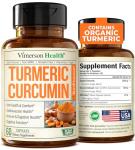 Turmeric Supplement - High Potency Turmeric Curcumin Supplement with 1200 mg Organic Tumeric and 95% Curcuminoids. Curcumin Supplements with Black Pepper for Immune & Joint Health. 60 Curcuma Capsules