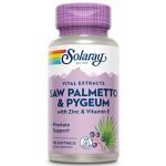 SOLARAY Saw Palmetto and Pygeum - Saw Palmetto for Men w/Pygeum Bark, Zinc, Vitamin E, Pumpkin Seed Oil - Prostate Supplements for Men w/Beta Sitosterol - 60-Day Guarantee - 30 Servings, 30 Softgels
