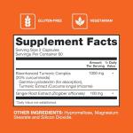 Qunol Turmeric and Ginger Capsules, 1000mg Turmeric Supplement, Ultra High Absorption to Support Joint Health, #1 Doctor Recommended Form of Turmeric Curcumin, 120 Count (Pack of 1)