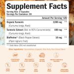 Turmeric Supplement - High Potency Turmeric Curcumin Supplement with 1200 mg Organic Tumeric and 95% Curcuminoids. Curcumin Supplements with Black Pepper for Immune & Joint Health. 60 Curcuma Capsules