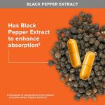 Qunol Turmeric Curcumin with Black Pepper, 2250mg Turmeric Extract with 95% Curcuminoids, Extra Strength Turmeric Supplement, Enhanced Absorption, Joint Support Supplement, 90 Vegetarian Capsules