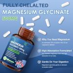 NATURE TARGET Magnesium Glycinate 500mg, Chelated Magnesium with Zinc & Vitamin D3 for Muscle, Nerve & Bone, Support Heart Health & Leg Cramp, Strength Immune System - 120 Capsules