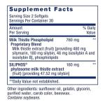 Life Extension Advanced Milk Thistle, silymarin, silybin, phospholipids, Promotes Healthy Liver Function, Gluten-Free, Non-GMO, 60 softgels