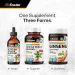 BIO KRAUTER Korean Red Ginseng Extract Liquid - Alcohol & Sugar Free Panax Ginseng Supplement - Vegan Immune Support Supplement - 4 Fl. Oz.