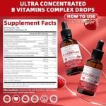 GREENPEOPLE Super B Complex Liquid | B12 Methylcobalamin + Methyl Folate | B Vitamins Complex Liquid Drops with B3,B5,B6,B7, Ashwagandha & L-Theanine for Energy, Focus & Immunity, Vegan, 2fl Oz