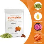 BRAMHO Pumpkin Seed Oil for Hair Growth and Saw Palmetto Complex, 3000mg, Non-GMO, for Prostate, Urinary and Hair Support-180 Count