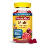 Nature Made Multi for Him, Mens Multivitamins Gummies, Energy Metabolism Support, Multivitamin for Men, 150 Gummy Vitamins and Minerals, 75 Day Supply