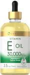 Carlyle Vitamin E Oil | 30,000 IU | 2.5 fl oz | Ingestible & Topical Grade | Moisturizing for Skin | Vegetarian, Non-GMO, Gluten Free Supplement