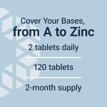 Life Extension Two-Per-Day Multivitamin - Packed with Over 25 Vitamins, Minerals & Extracts -Vitamins B6, C, D - Zinc - Two-Month Supply - Non-GMO, Gluten-Free - 120 Tablets