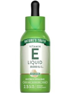 Nature's Truth Vitamin E Oil | 30,000 IU | 2.5 fl oz | Ingestible & Topical Grade | Vegan, Non-GMO & Gluten Free Supplement