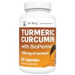 Dr. Berg (Only 2 Per Day) Turmeric Supplement with Black Pepper (BioPerine) - 1350 mg Turmeric Curcumin Supplement with 95% Curcuminoids – Turmeric Curcumin with Black Pepper – 60 Turmeric Capsules