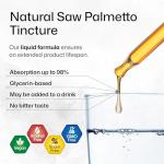 BIO KRAUTER Saw Palmetto Extract - Vegan Saw Palmetto for Men and Women - Urinary Support - Alcohol & Sugar Free - 4 Fl.Oz.