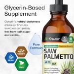 BIO KRAUTER Saw Palmetto Extract - Vegan Saw Palmetto for Men and Women - Urinary Support - Alcohol & Sugar Free - 4 Fl.Oz.