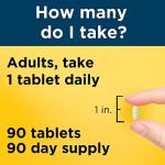 Nature Made Multivitamin for Men Over 50, Mens Multivitamins 50 Plus, Daily Nutritional Support, Nature Made Multi Vitamins, 90 Tablets, 90 Day Supply