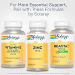 SOLARAY Vitamin E 400 IU (268mg), Dry Form - Natural Source, Mixed Tocopherols Vitamin E - Antioxidant Supplement, PMS and Menopause Support - 60-Day Guarantee, Lab Verified - 100 Serv, 100 Capsules