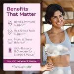 Multivitamin for Women – Methylated Womens Multivitamins & Multiminerals Capsules with Vitamin B12, A, D, C, Zinc, Magnesium & More for Complete Daily Support – Trusted Bioavailable Vitamins for Women