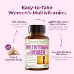 Multivitamin for Women – Methylated Womens Multivitamins & Multiminerals Capsules with Vitamin B12, A, D, C, Zinc, Magnesium & More for Complete Daily Support – Trusted Bioavailable Vitamins for Women