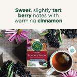 Traditional Medicinals Tea, Organic Immune Zoom Elderberry Echinacea, Supports Immune Function, 16 Tea Bags
