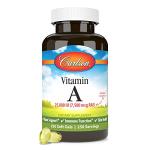 Carlson - Vitamin A, 25000 IU (7500 mcg RAE), Immune Support, Vision Health, Antioxidant, Vitamin A Supplements, 250 Softgels