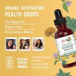MaryRuth Organics USDA Organic Respiratory Health Liquid Drops with Mullein Leaf | Marshmallow Root & Elderberry | Mullein Drops for Lungs Herbal Blend | Immune Support Supplement | Vegan | 1 Fl Oz