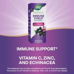 Nature's Way Sambucus Elderberry Immune Syrup, Elderberry extract Vitamin C and Zinc with Propolis & Echinacea for Immune Support*, Gluten Free, Vegetarian, 4 Fl Oz