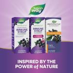 Nature's Way Sambucus Elderberry Immune Syrup, Elderberry extract Vitamin C and Zinc with Propolis & Echinacea for Immune Support*, Gluten Free, Vegetarian, 4 Fl Oz