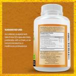 Organic Turmeric Curcumin 2250mg Supplement - 180 Caps