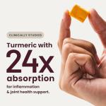 HumanN Turmeric Chews Supplement – Clinically Studied High Absorption Curcumin Complex - Orange Citrus Flavor – from SuperBeets Makers – Joint Health – 30 Count