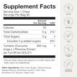 HumanN Turmeric Chews Supplement – Clinically Studied High Absorption Curcumin Complex - Orange Citrus Flavor – from SuperBeets Makers – Joint Health – 30 Count