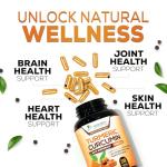 Turmeric Curcumin Supplement 1950mg - 95% Curcuminoids with Organic Turmeric & BioPerine Black Pepper Extract for Best Absorption, Nature's Vegan Joint Support, Non-GMO, Bottled in USA - 240 Capsules