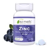EZ Melts Dissolvable Zinc Supplement 30 mg, Sugar-Free, 2-Month Supply - 1 Pack