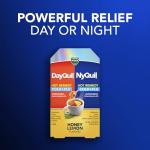 Vicks DayQuil & NyQuil Hot Remedy Cold & Flu Powder Mix, Over-The-Counter Medicine, Value Pack, Fast Relief for Headache, Fever, Sore Throat, Minor Aches and Pains, and Cough, 16 Packets