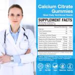NLMUBR LUCKSIT 1200mg Calcium Gummies with Vitamin D3,K2,B6 Calcium Citrate Magnesium Zinc for Bonе & Immune Support, Calcium Supplements for Women&Men 120 Chews