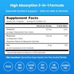 NutraChamps Magnesium Zinc & Vitamin D3 Supplement - Most Bioavailable Forms; Magnesium Glycinate, Malate, Citrate - Bone, Muscle & Heart Health, Immune Support - 120 Vegan Capsules
