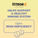 Vitron-C Iron Supplement for Women, Immunity Support Iron Supplements with Vitamin C, Iron Pills for Immune Support, 60 Count