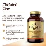 Solgar Chelated Zinc Tablets for Healthy Skin