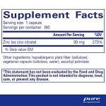 Pure Encapsulations Zinc (Citrate) - for Immune System, Tissue Development & Metabolism* - Mineral Supplement with Enzymes - Highly Absorbable Zinc - Vegan & Non-GMO - 180 Capsules