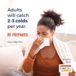 Boiron ColdCalm Tablets for Relief of Common Cold Symptoms Such as Sneezing, Runny Nose, Sore Throat, and Nasal Congestion - Non-Drowsy - 120 Count